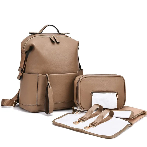 Clematis Leather Diaper Bags